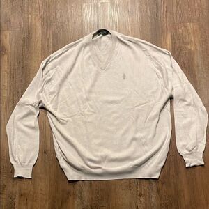 Peter Scott Cashmere Blend Pull Over V Neck Lightweight Sweater Men’s Size 48